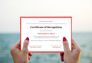 certificado Reconocimiento